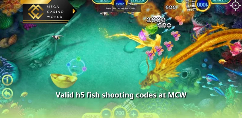 Valid h5 fish shooting codes at MCW